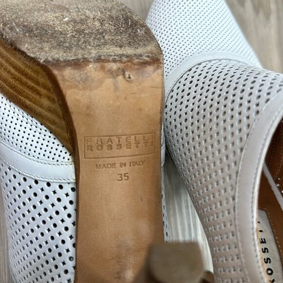 Fratelli Rossetti open toe leather platform heels size 35 5 - Picture 5 of 8